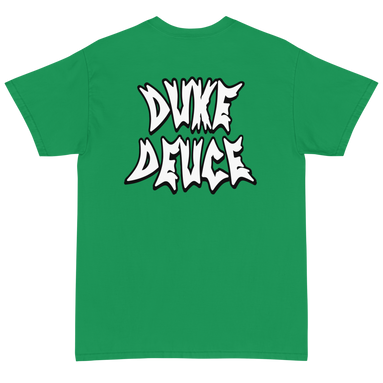 Duke Deuce Skull Tee Green Back 