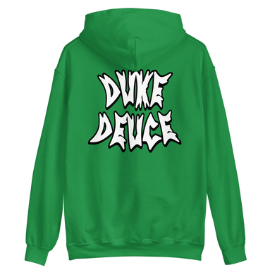 Duke Deuce Skull Hoodie Green Back